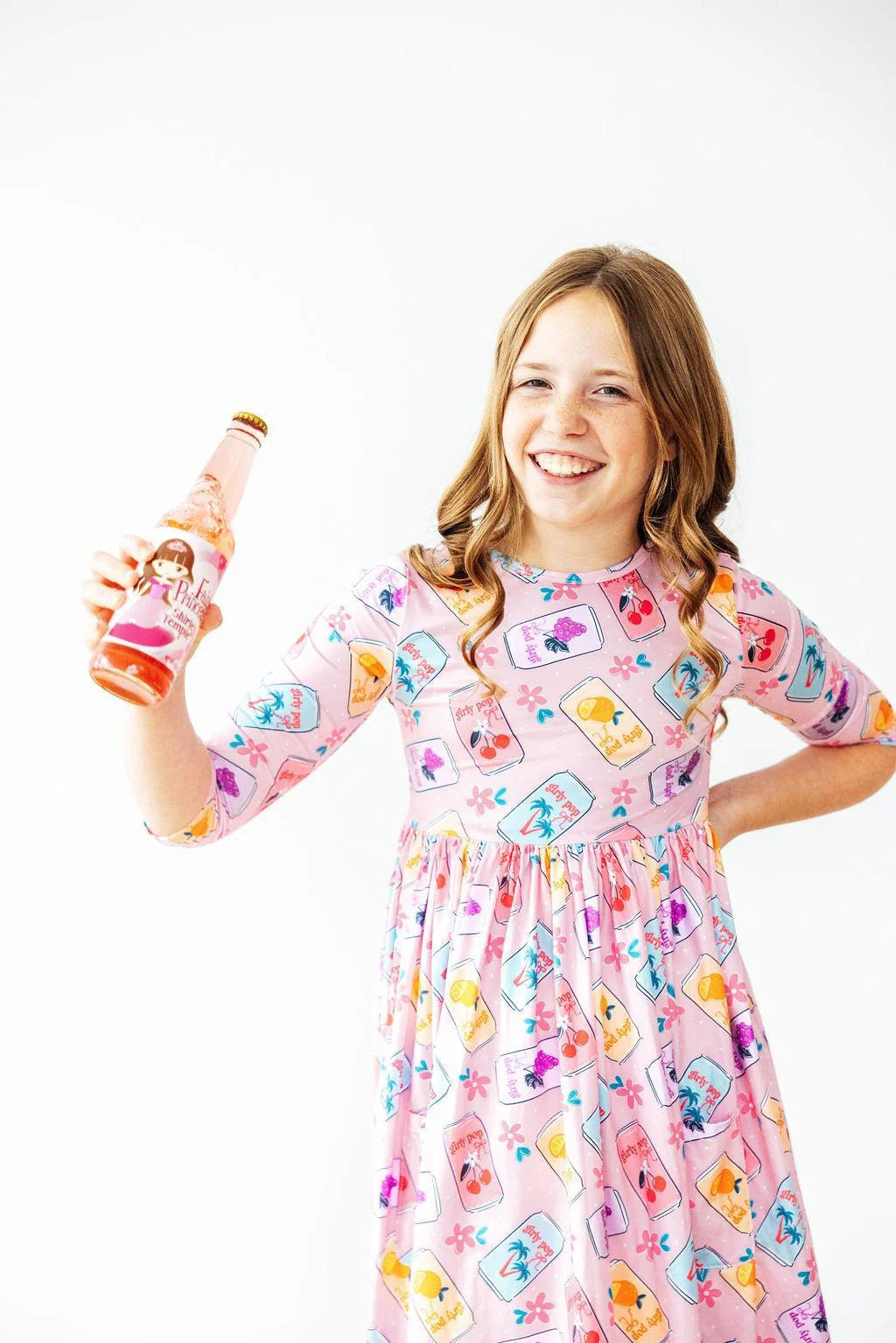 Girly Pop Pocket Twirl Dress