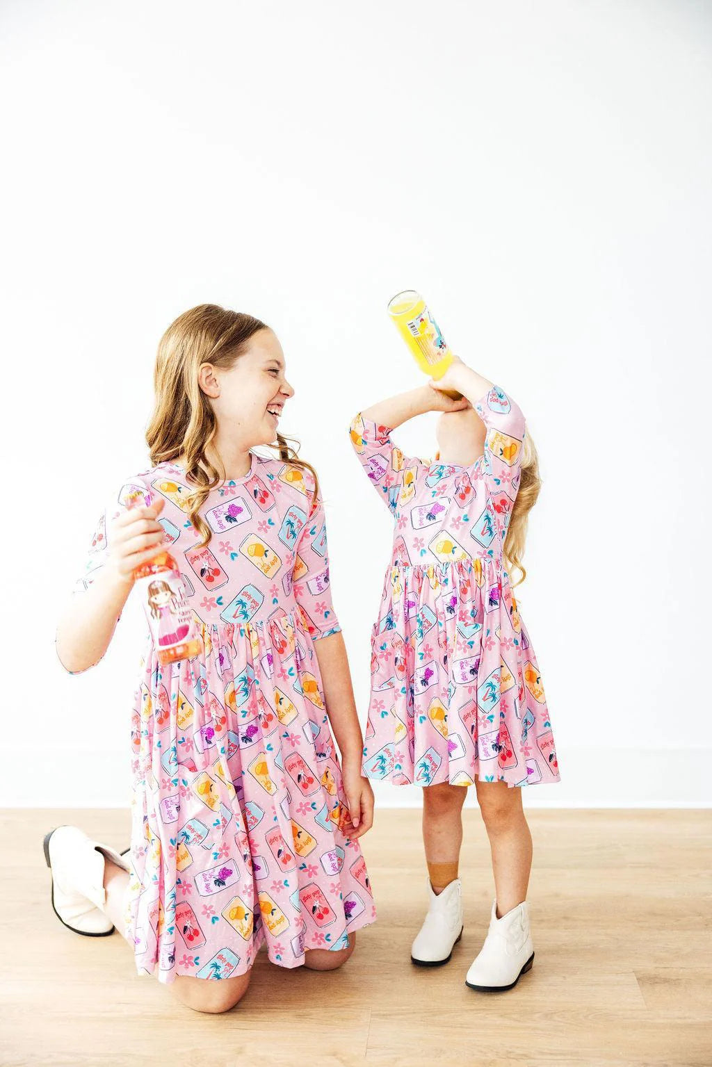 Girly Pop Pocket Twirl Dress