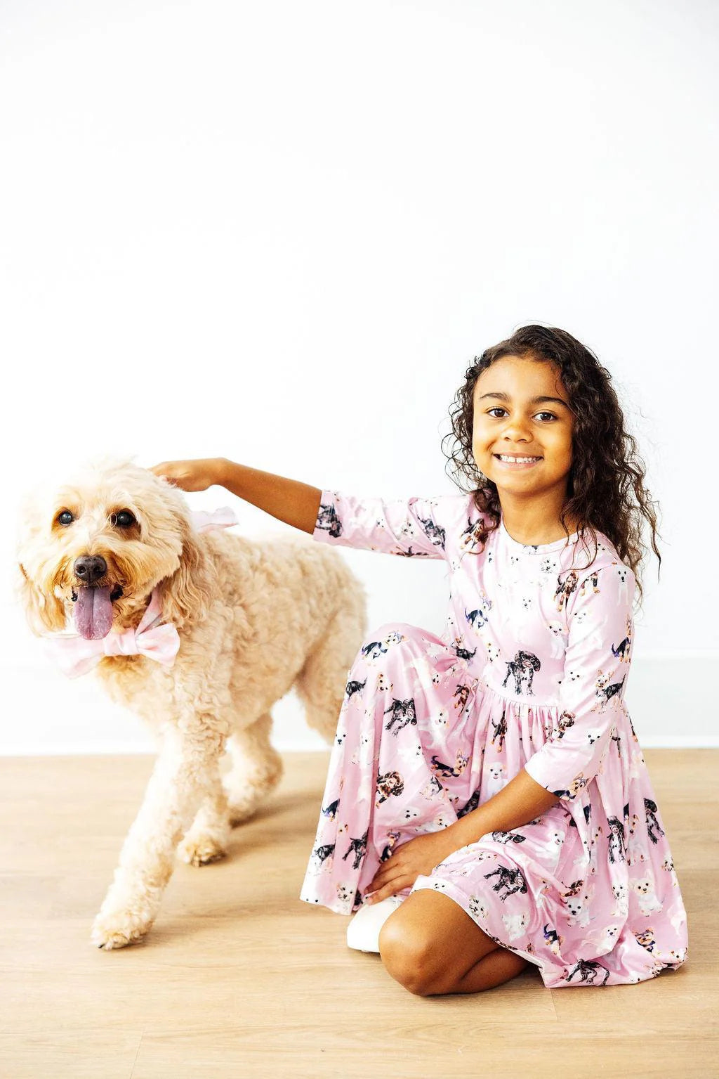 Puppy Kisses Pocket Twirl Dress