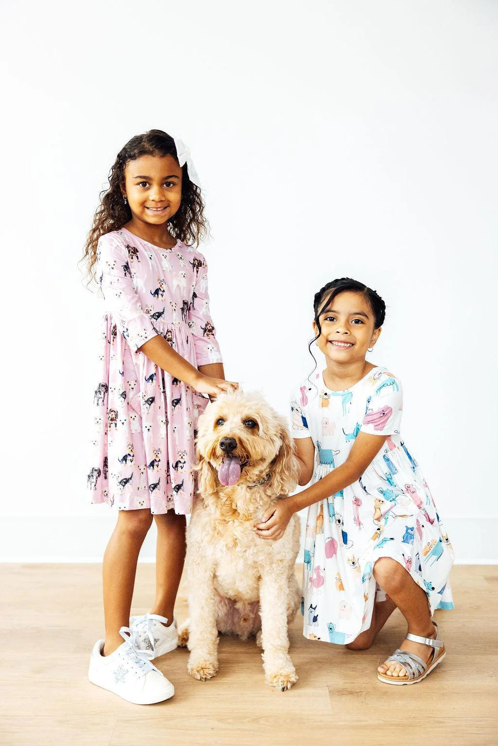 Puppy Kisses Pocket Twirl Dress