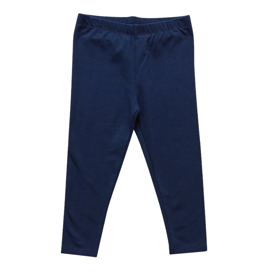 Girls Organic Legging in Navy