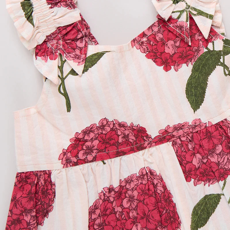 Baby Girl Via Jumper in Pink Stripe Hydrangea