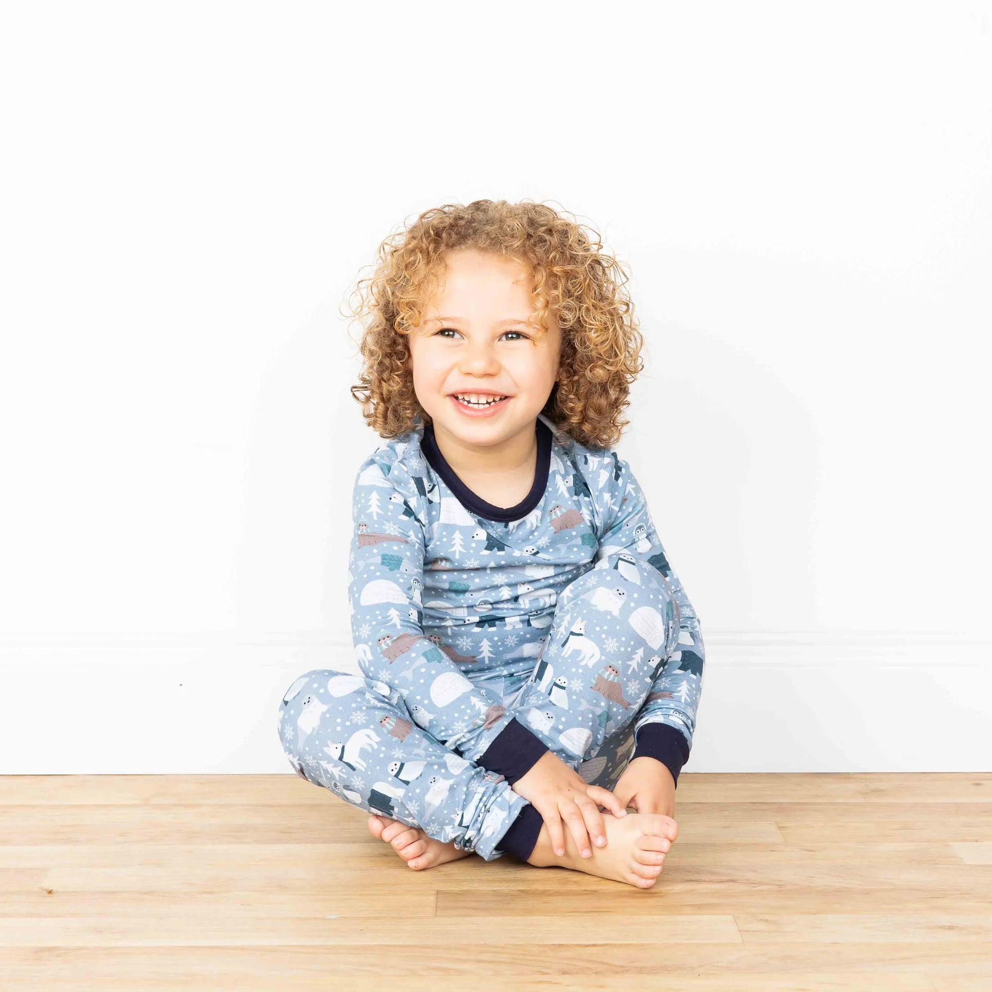 Polar Pals Two-Piece Bamboo Pajama Set
