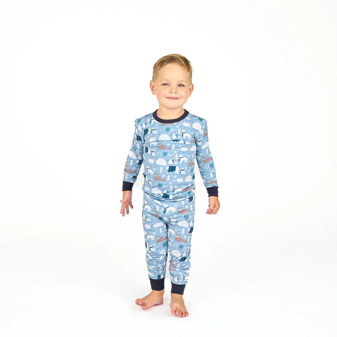 Polar Pals Two-Piece Bamboo Pajama Set