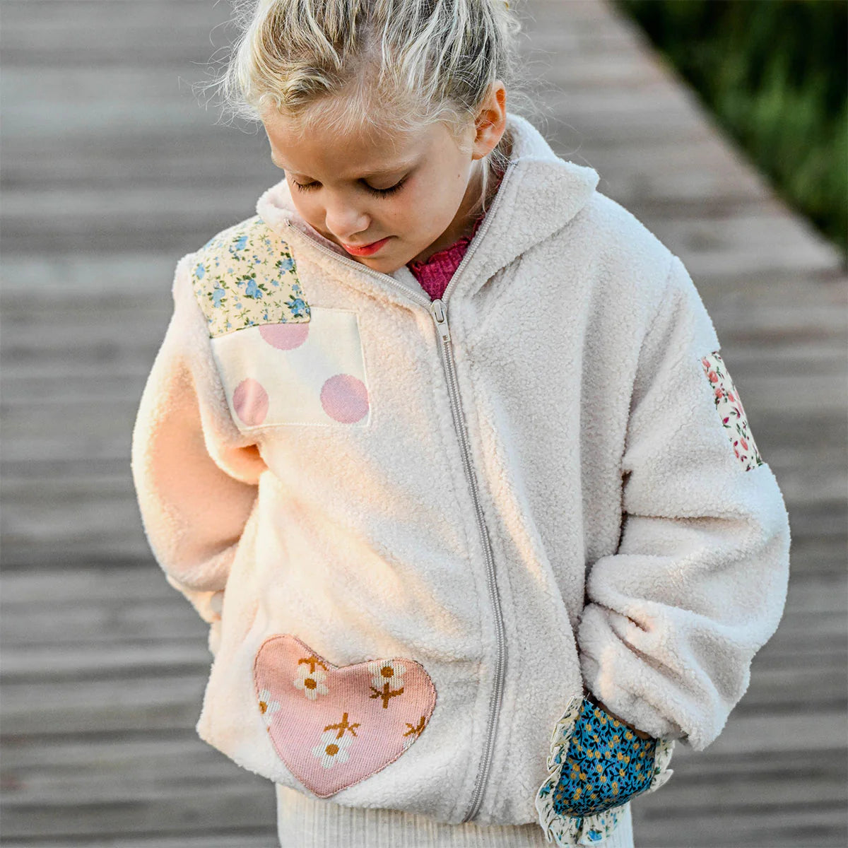 Patchwork Sherpa Faux Fur Tahoe Jacket