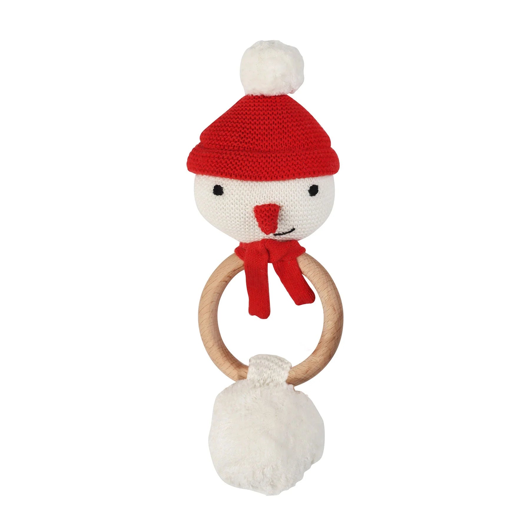 Organic Snowman Rattle