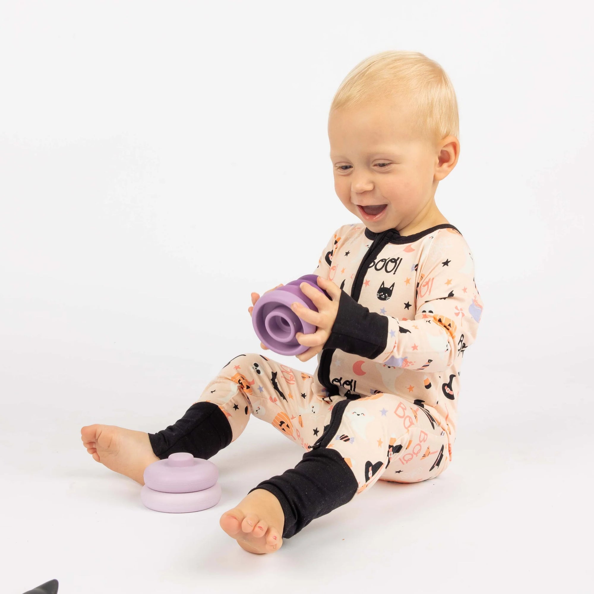 Sweet and Spooky Glow-in-the-Dark Halloween Bamboo Convertible Pajama
