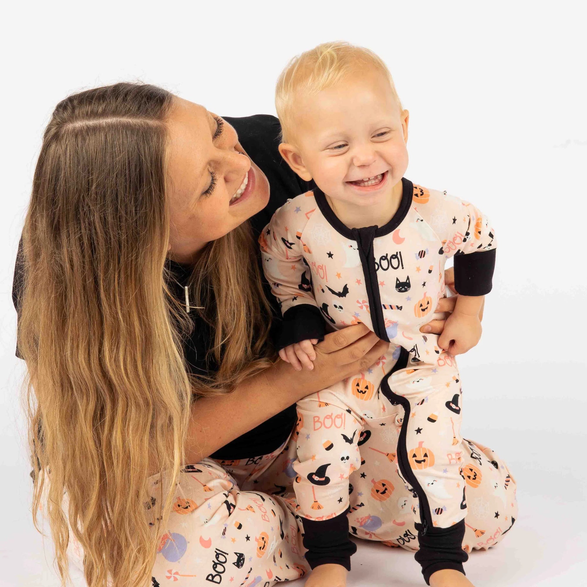 Sweet and Spooky Glow-in-the-Dark Halloween Bamboo Convertible Pajama