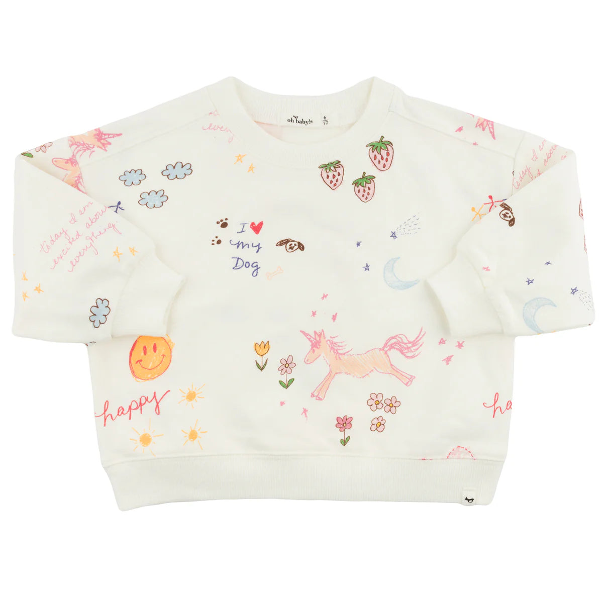 Charlie Doodle Print Sweatshirt