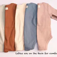Organic cotton bodysuit ribbed cotton long sleeve in Sage Green