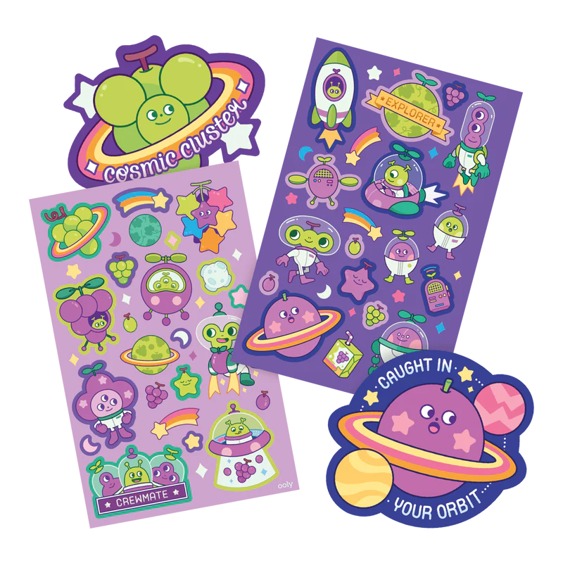 Grape Galaxy Scented Scratch Stickers
