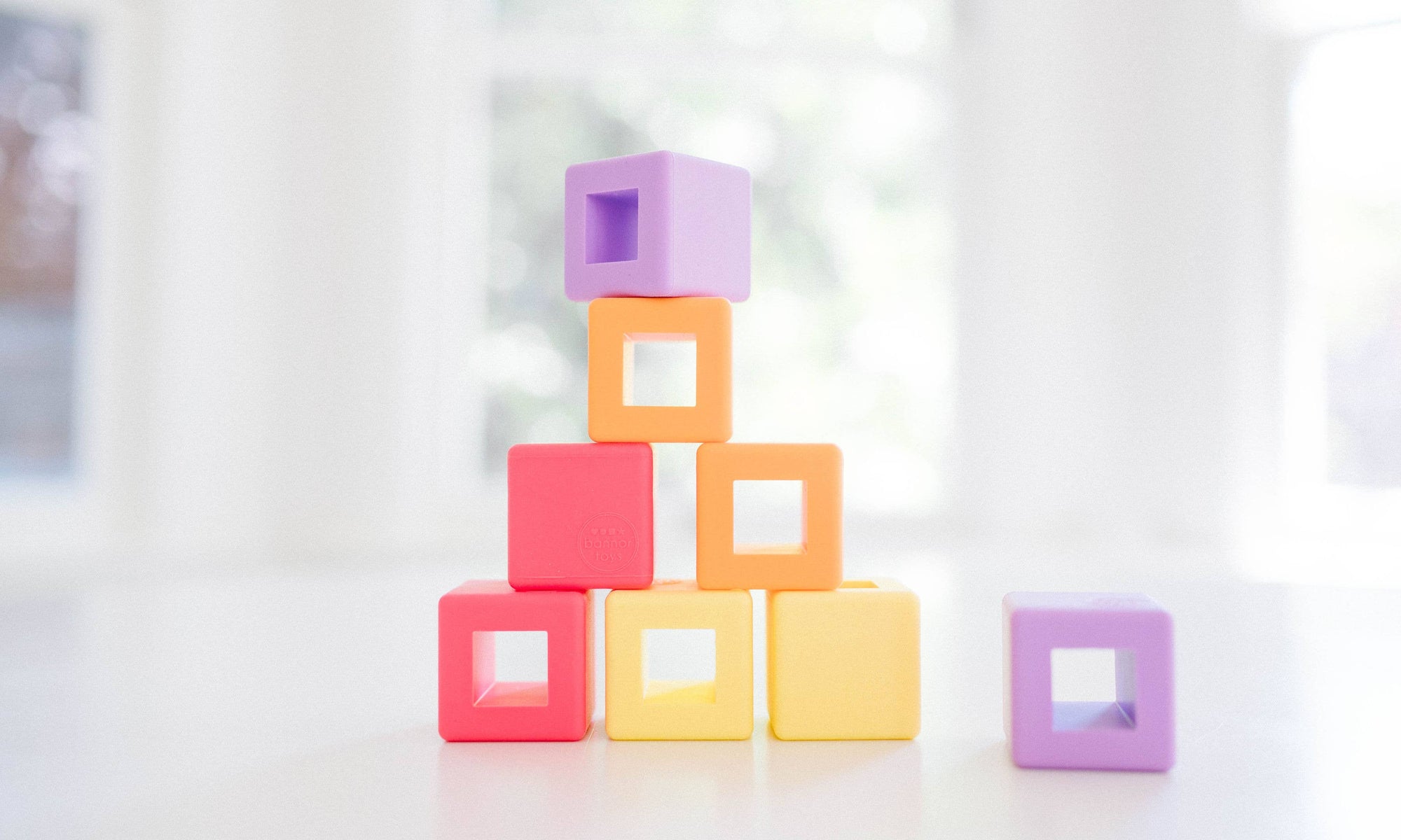 Bright Silicone Kids Building Blocks