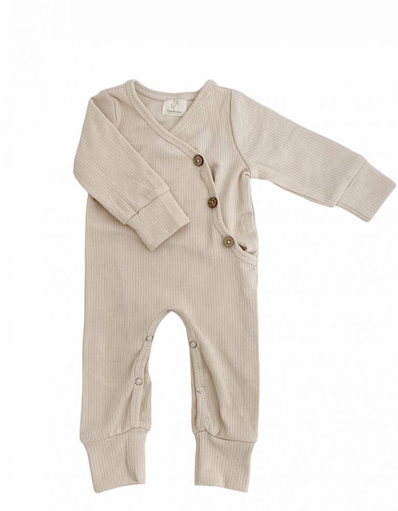 Organic Romper Almond