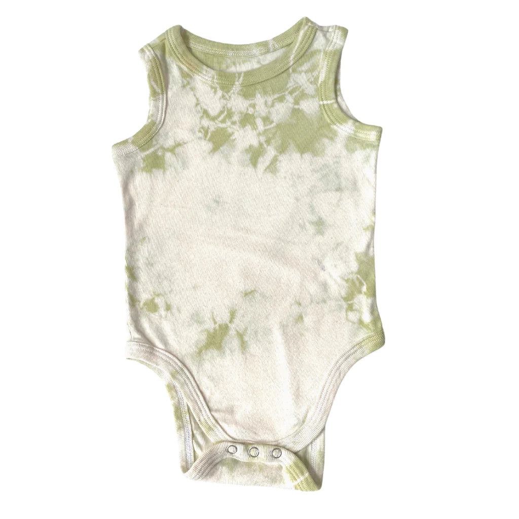 Organic Cotton Sleeveless Bodysuit - Tie Dye