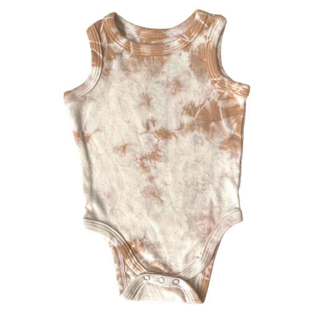 Organic Cotton Sleeveless Bodysuit - Tie Dye