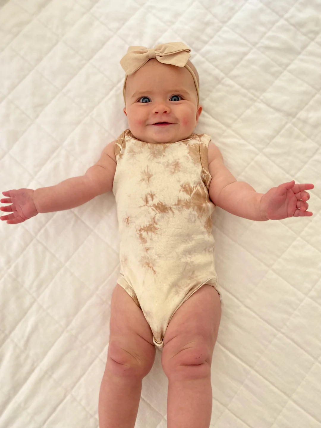 Organic Cotton Sleeveless Bodysuit - Tie Dye