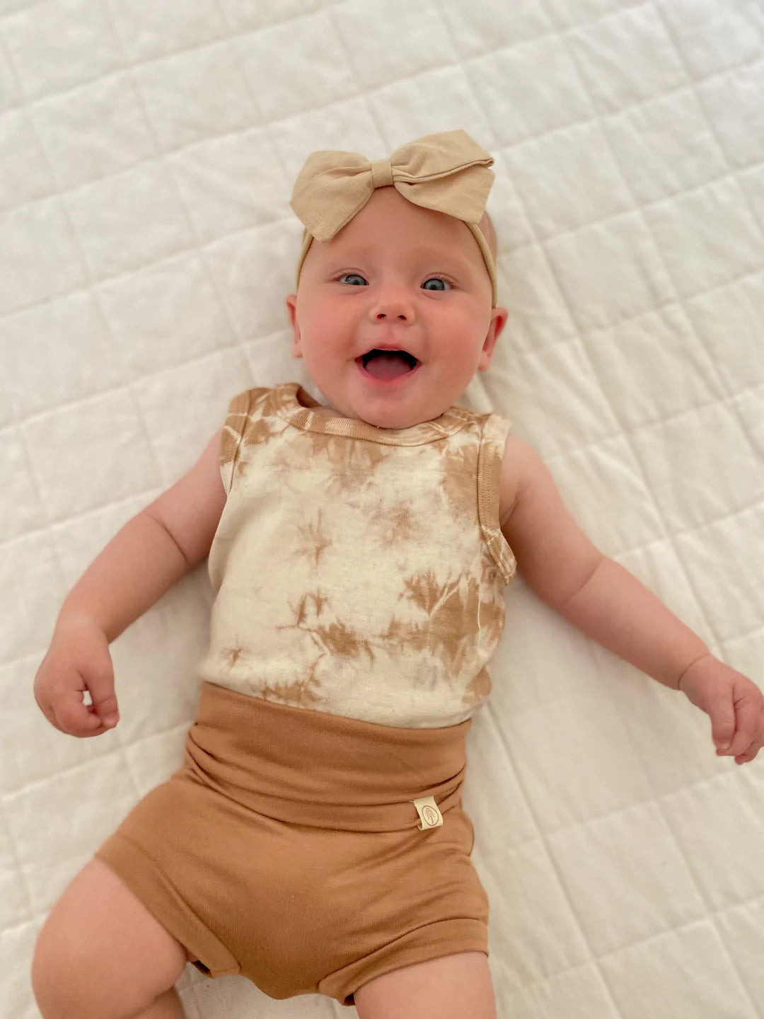 Organic Cotton Sleeveless Bodysuit - Tie Dye