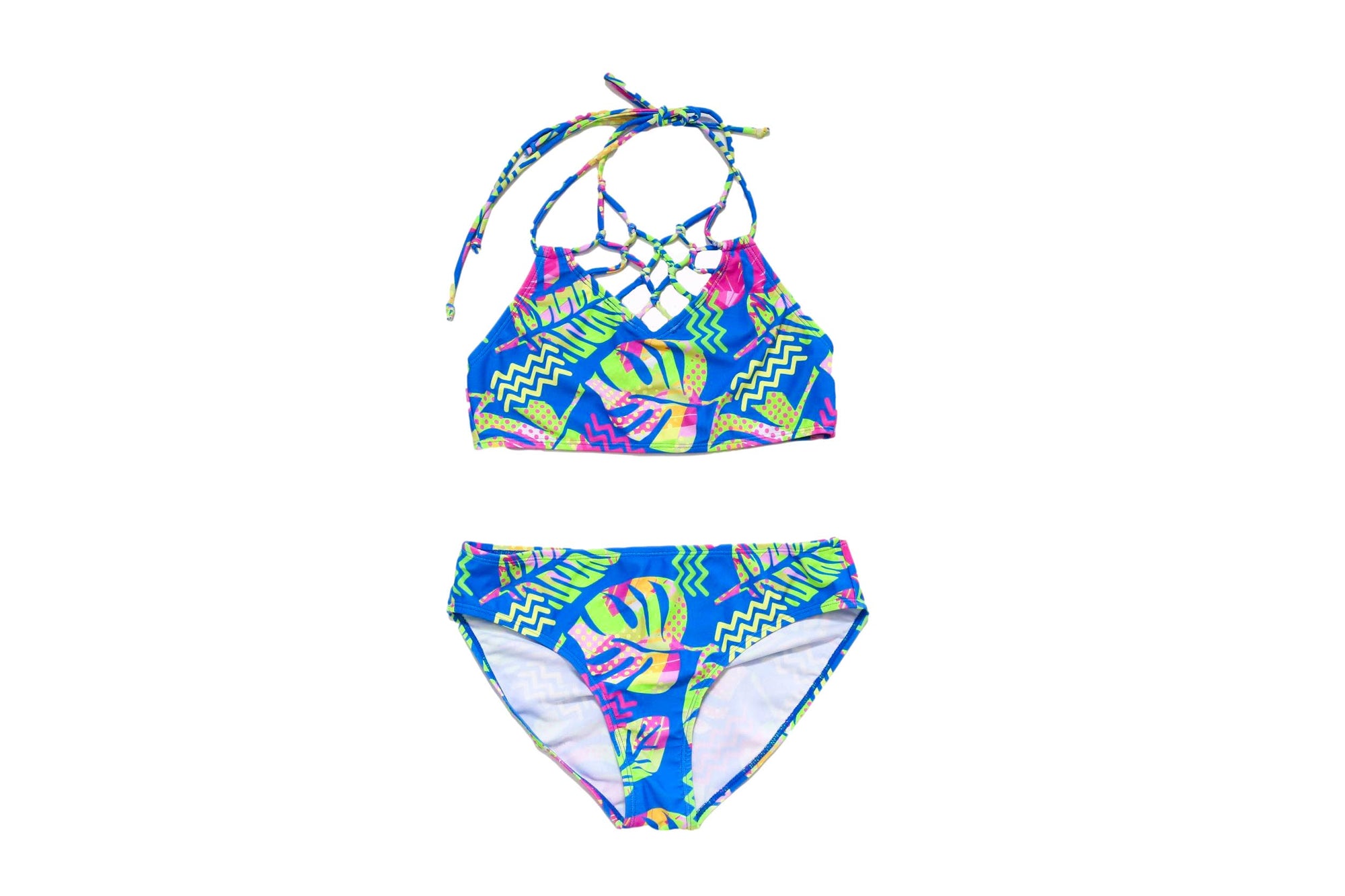 Iguana Palm Two Piece Swimsuit