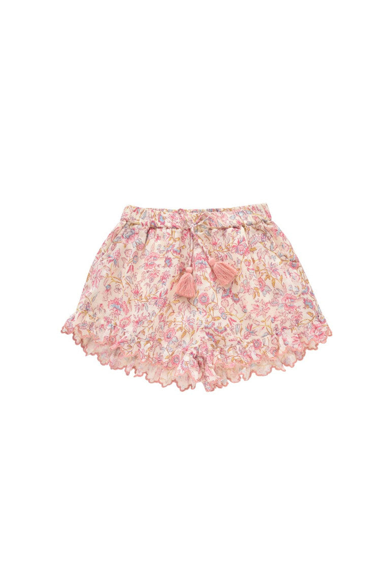 Cream Padma Mudra Vallaloid Shorts