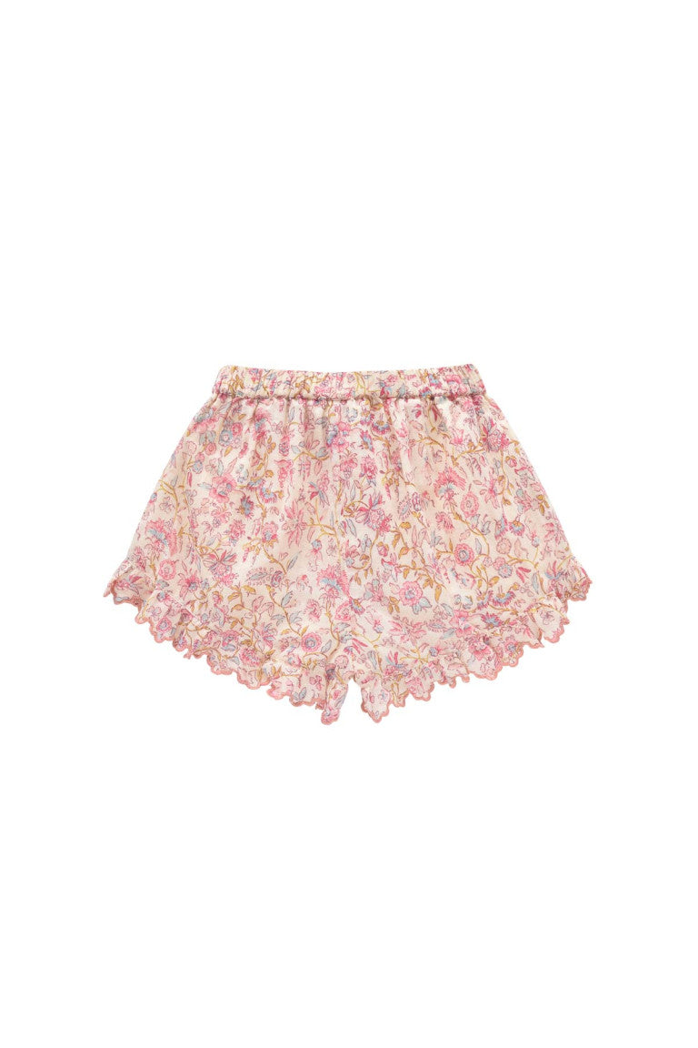 Cream Padma Mudra Vallaloid Shorts