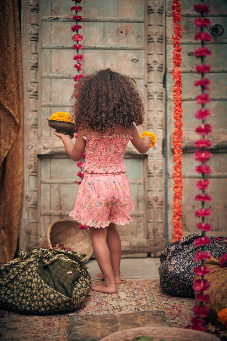 Strawberry Bohemian Hindi Vallaloid Shorts