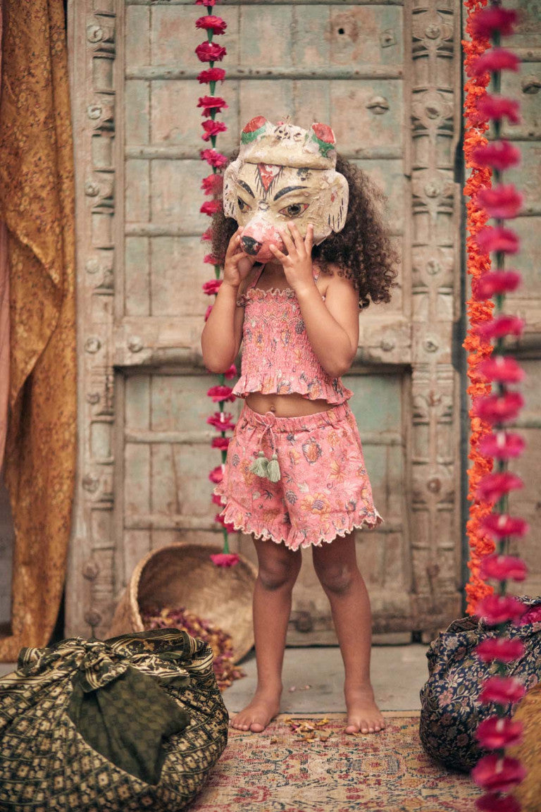 Strawberry Bohemian Hindi Vallaloid Shorts