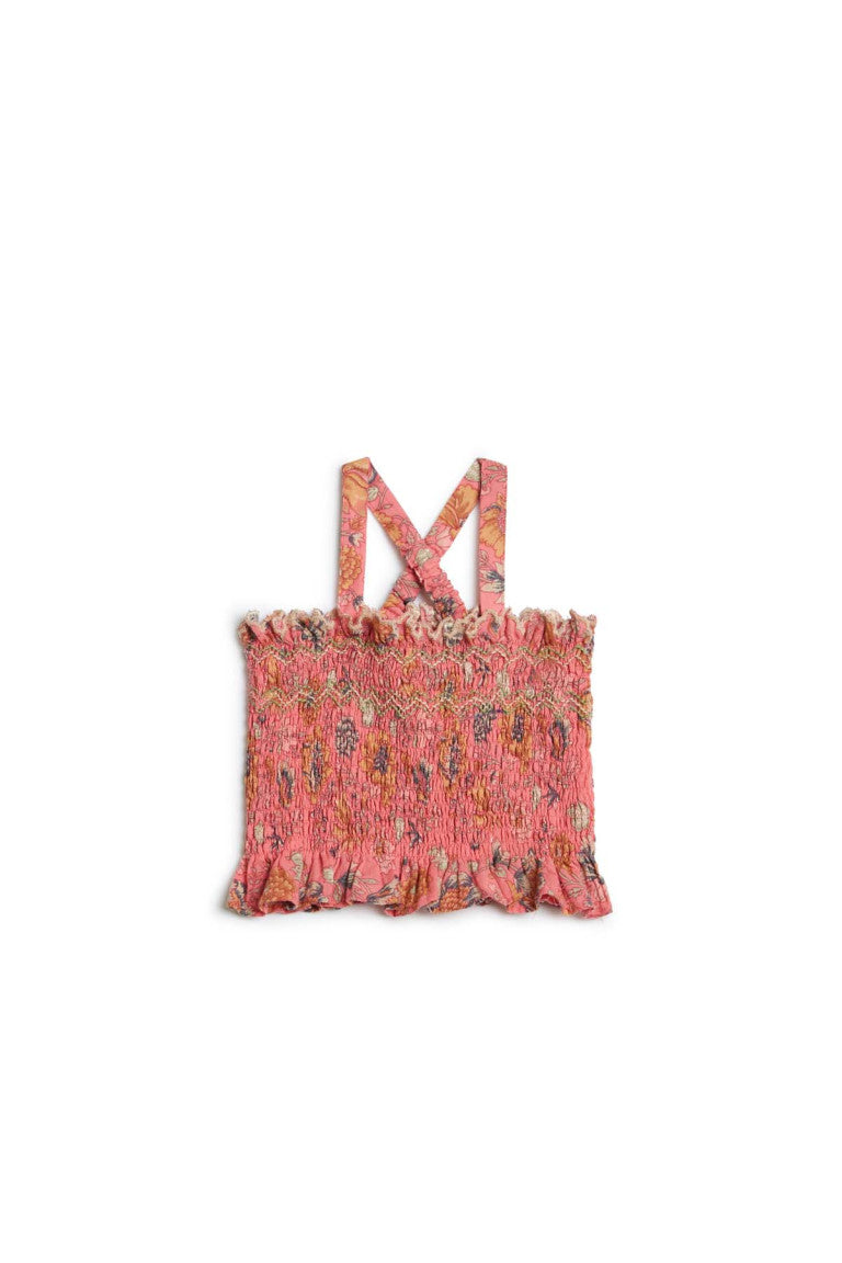 Malika Strawberry Bohemian Floral Tank Top