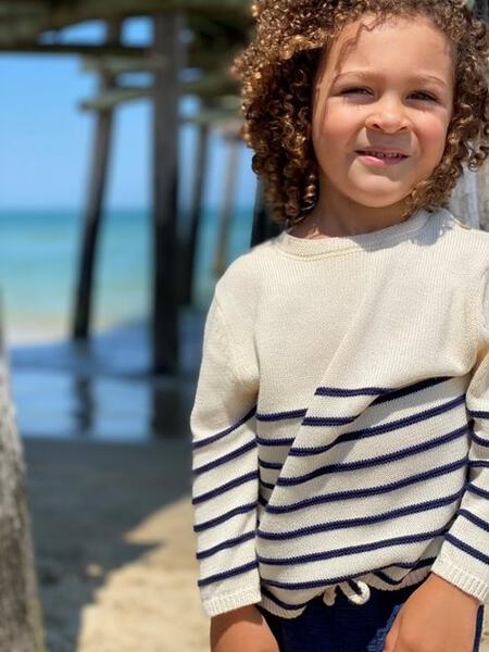 Brenton Striped Baby and Kid Sweater