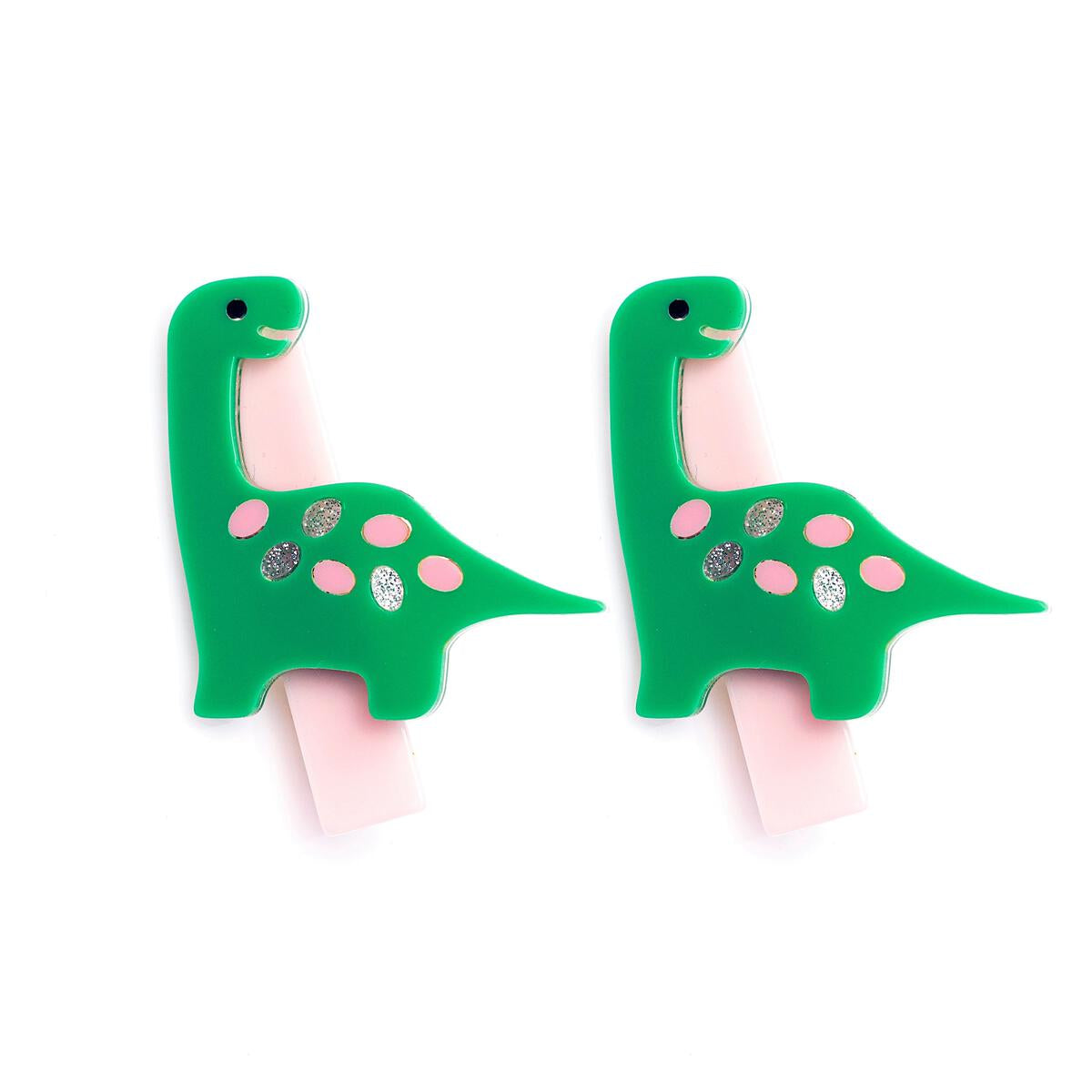 Preciousaurus Green Hair Clips