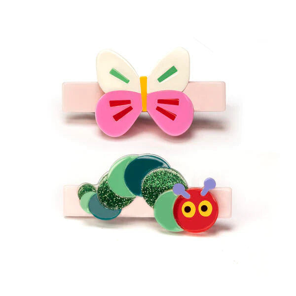 Caterpillar Green Shades & Butterfly Hair Clip