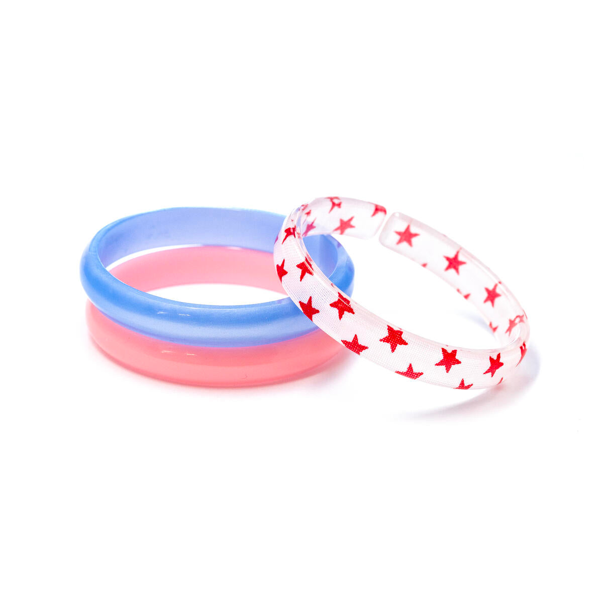 Stars Print Red Bangles