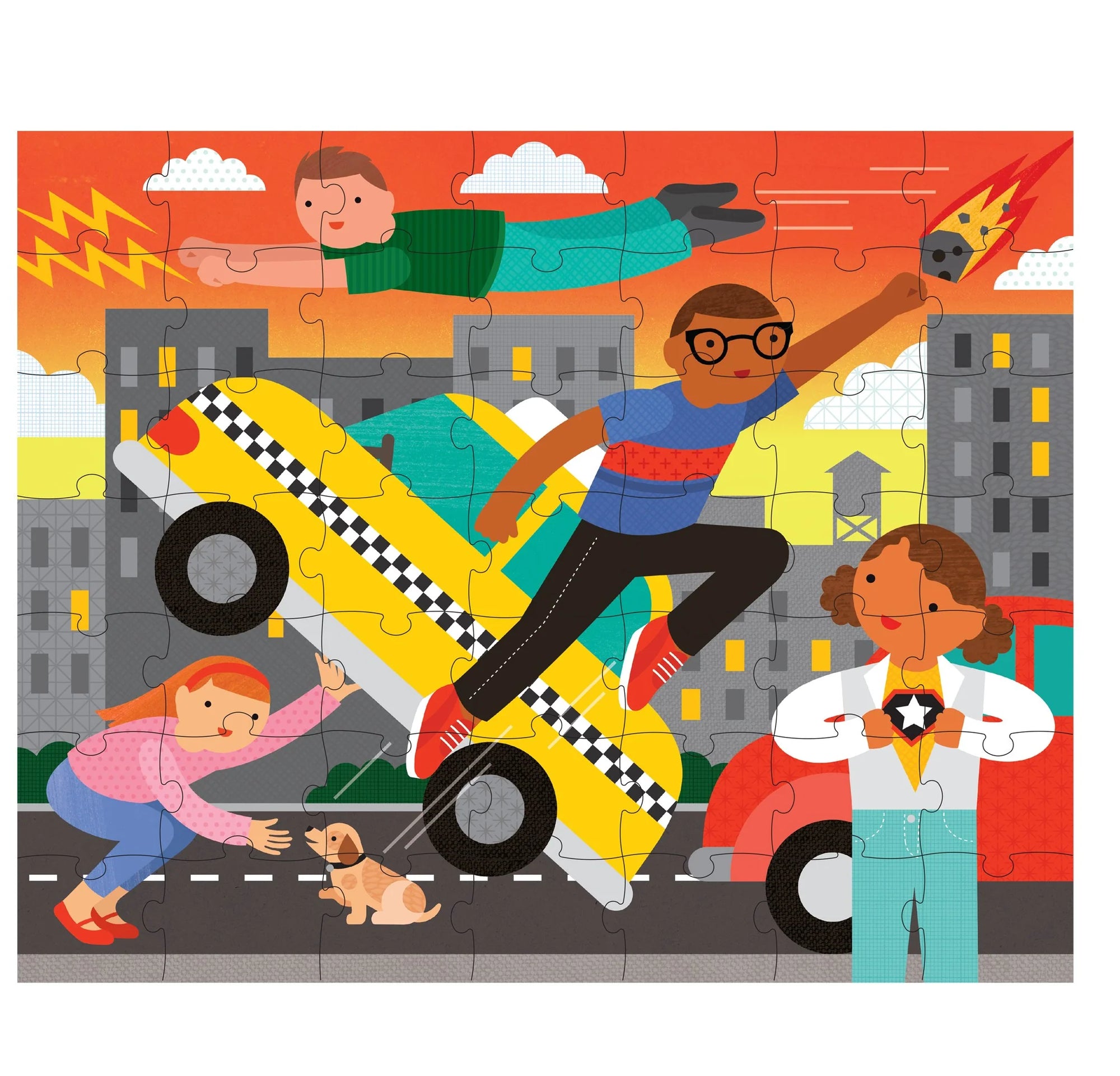 Two Sided Superheroes On-The-Go Puzzle