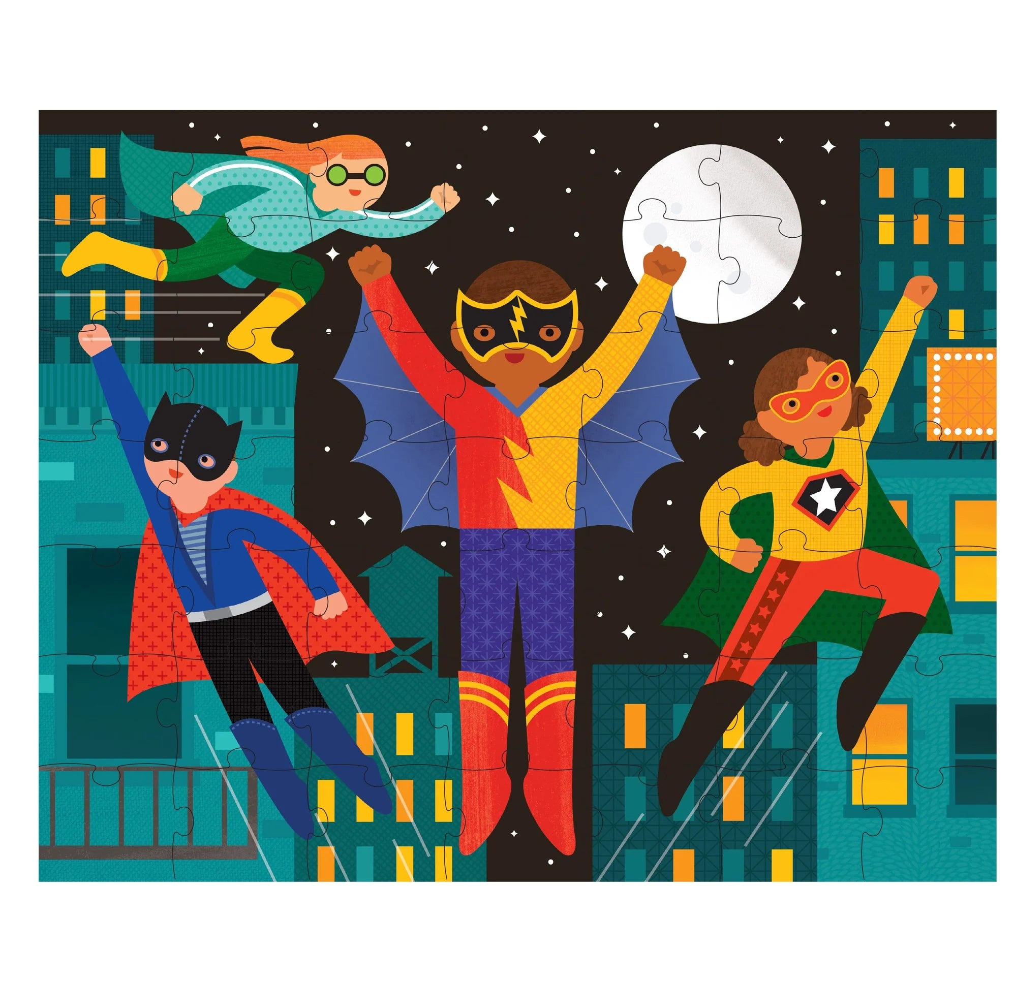 Two Sided Superheroes On-The-Go Puzzle