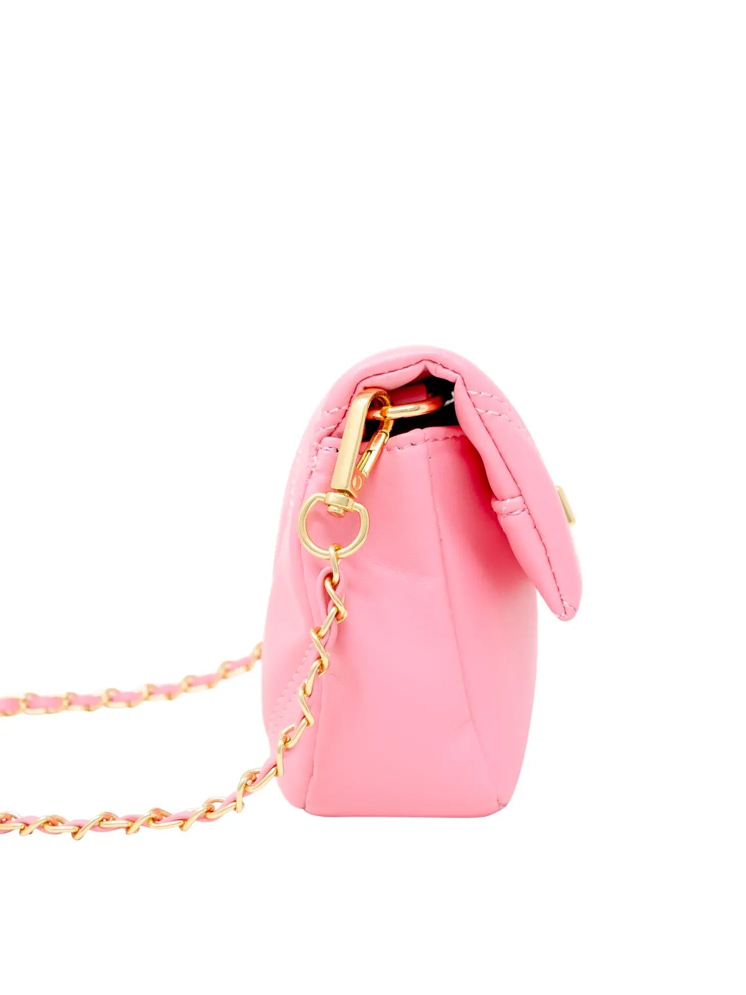 Quilted Soft Heart Lock Purse