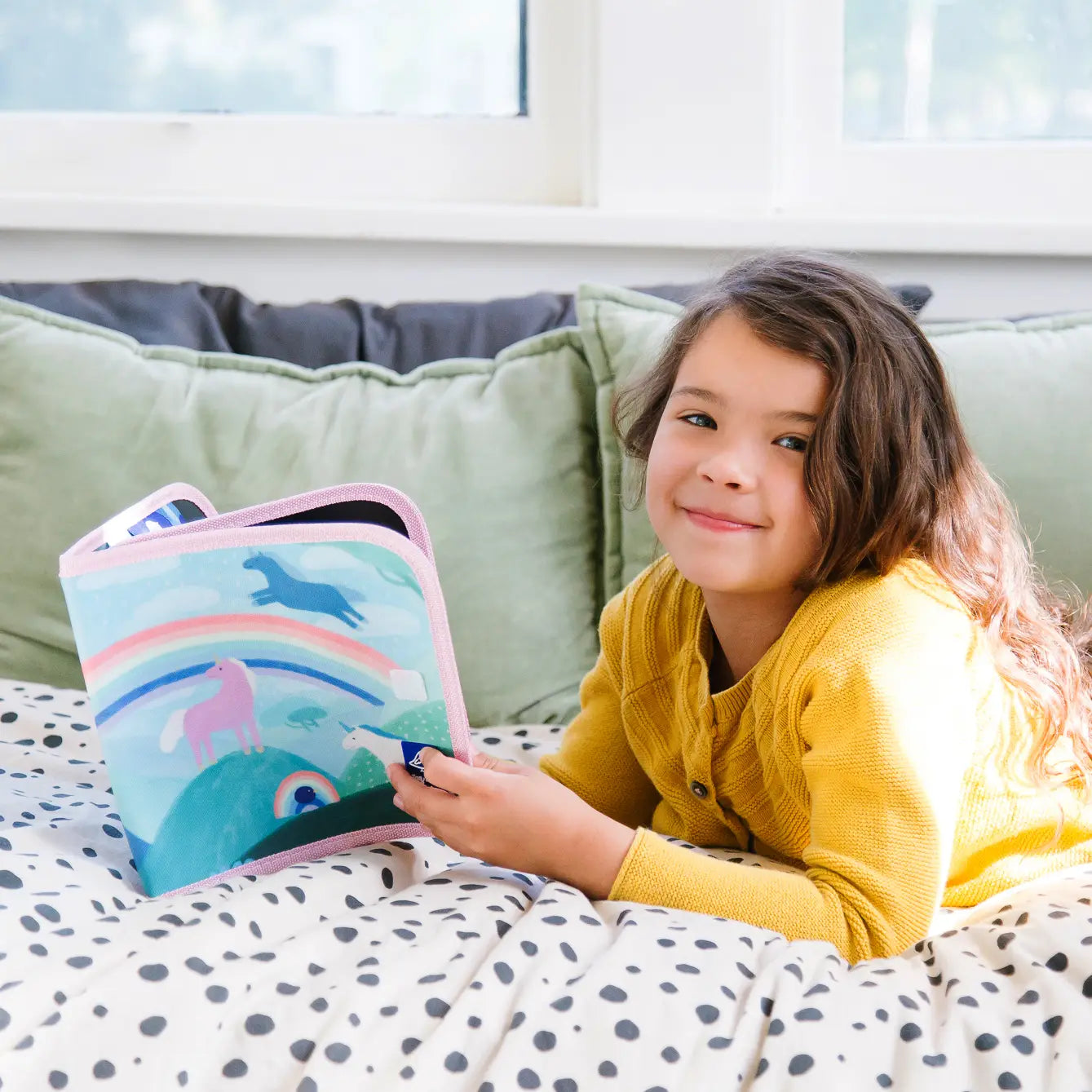Unicorns & Rainbow Dry Erase Reusable Activity Book