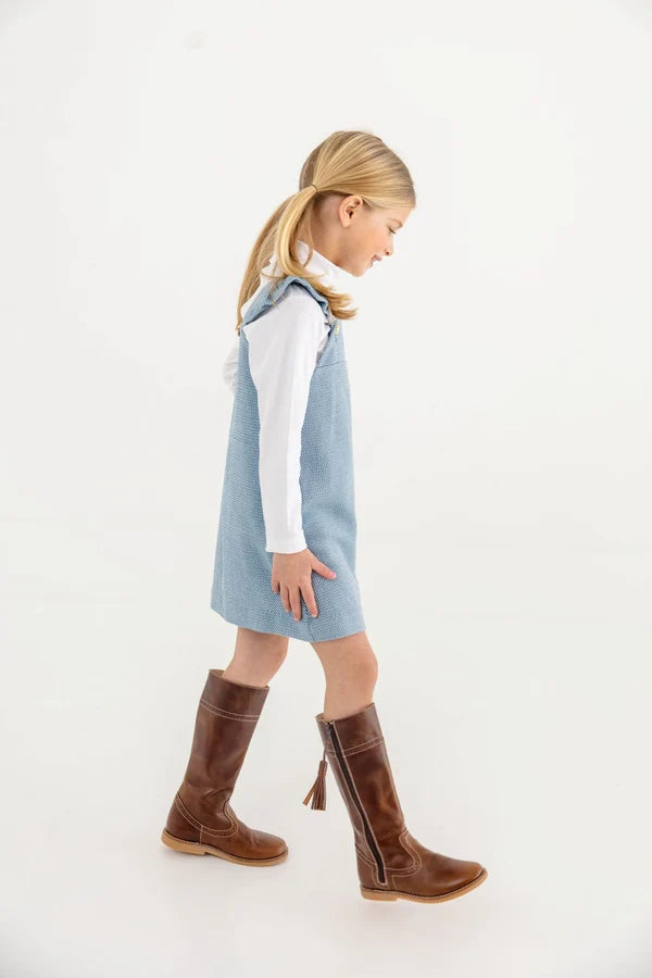 Julia Jumper in Barnsley Blue Tweed