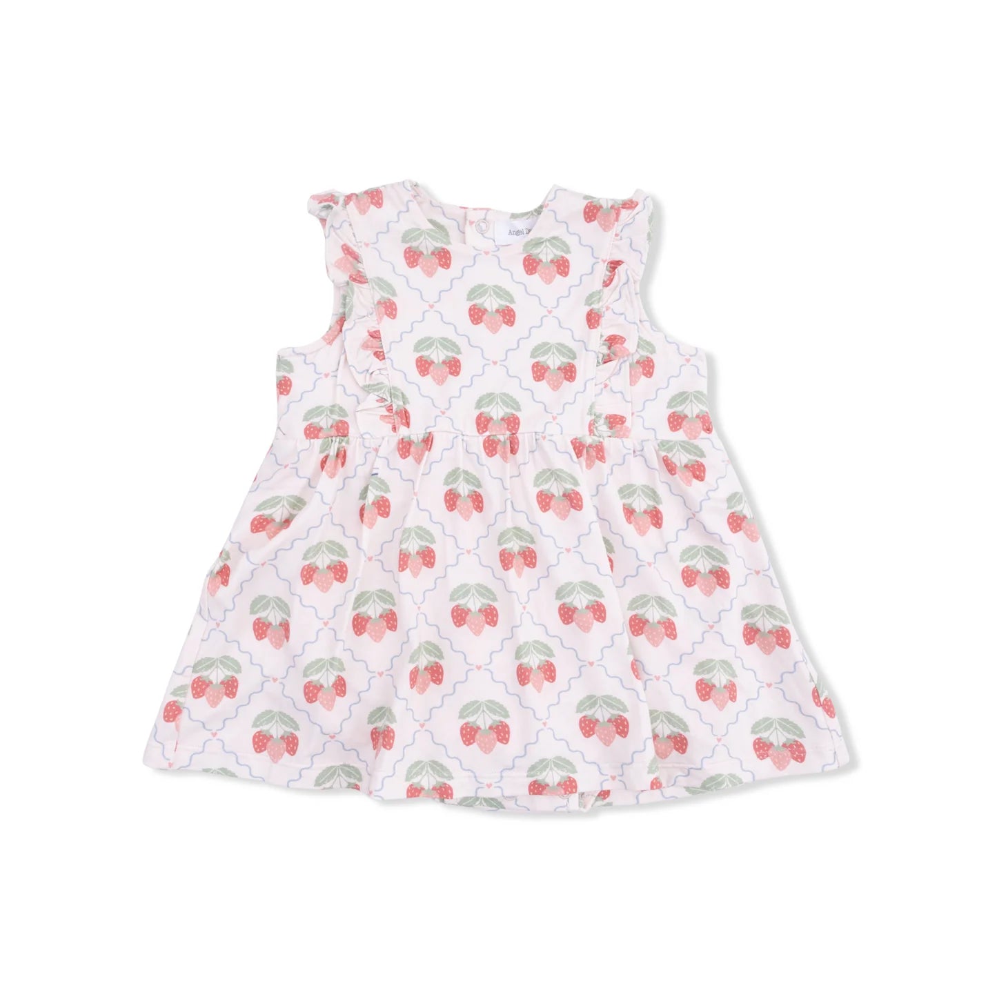 Sweet Strawberries Ruffle Bodysuit Dress