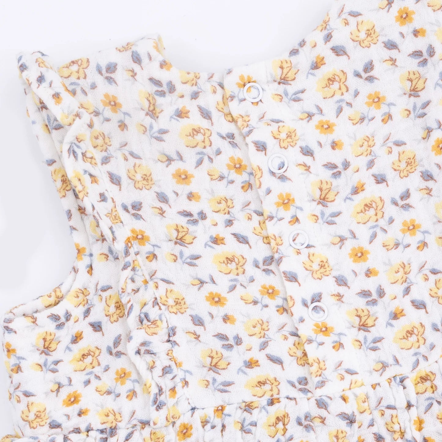 Yellow Country Roses Ruffle Bubble Dress
