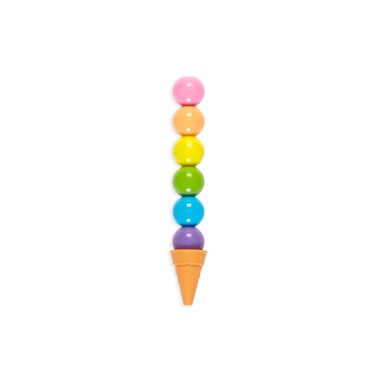 Rainbow Scoops Vanilla Scented Stacking Erasable Crayons