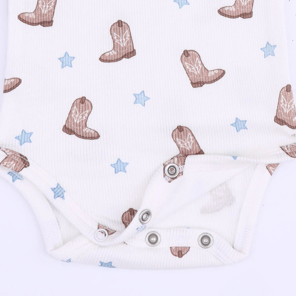Mini Cowboy Boots Long Sleeve Bodysuit