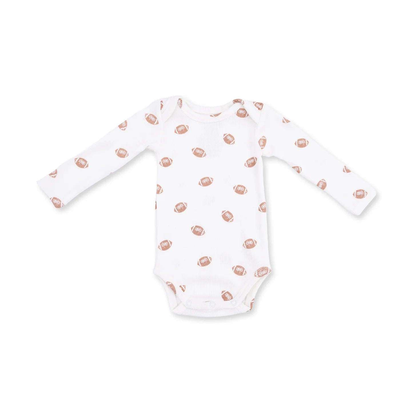 Mini Footballs Long Sleeve Bodysuit