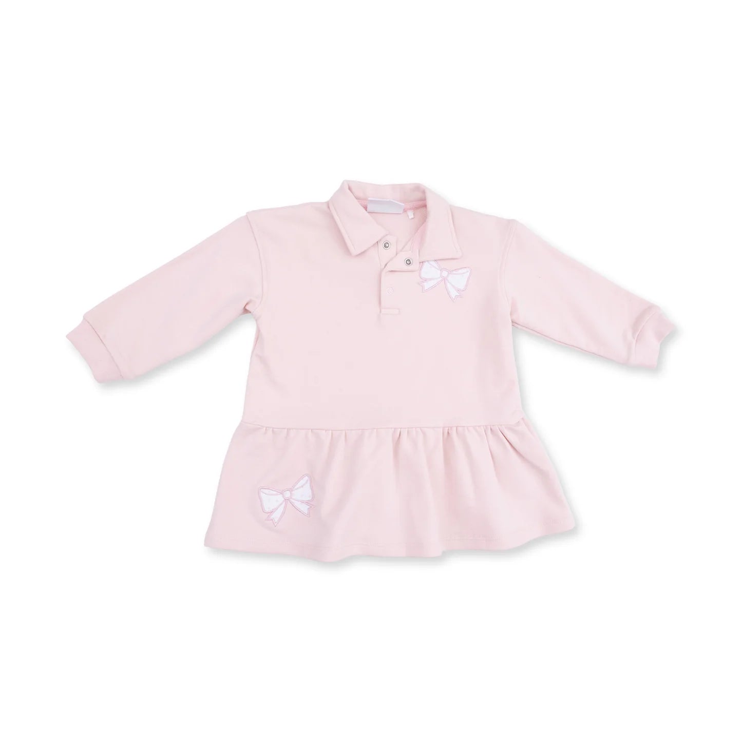 Pink Bows Polo Dress and Legging Set