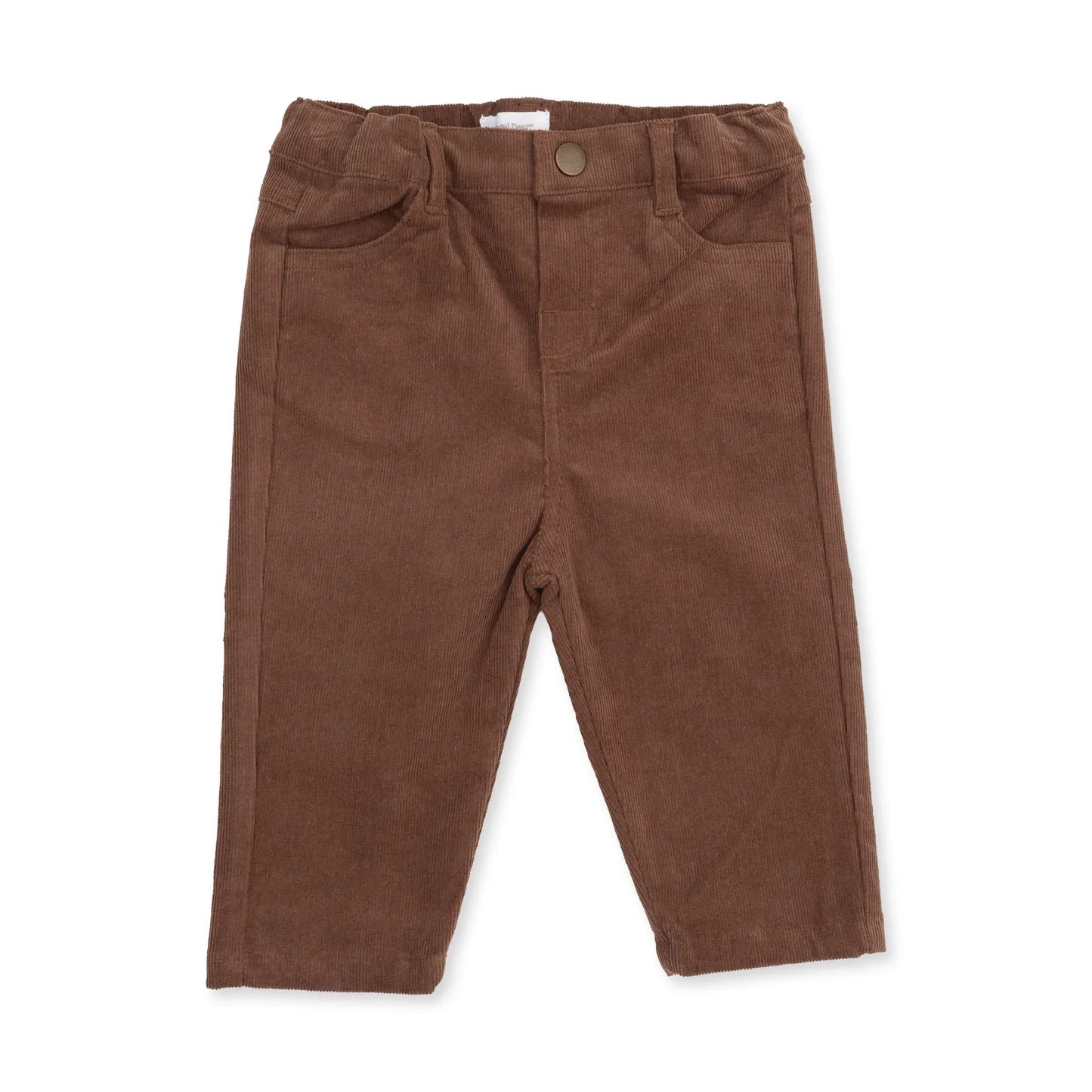 Solid Beaver Fur Corduroy Adjustable Pants