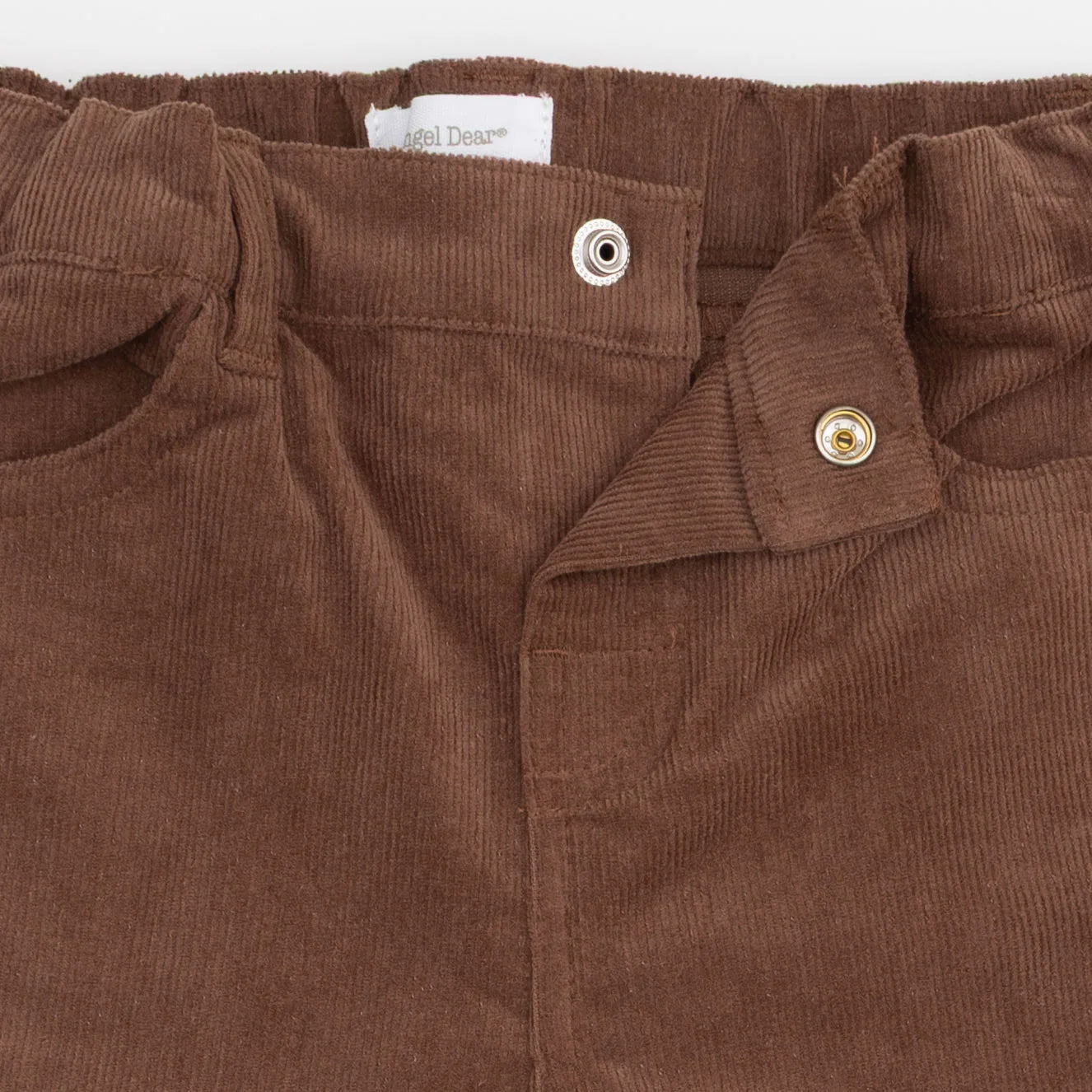 Solid Beaver Fur Corduroy Adjustable Pants