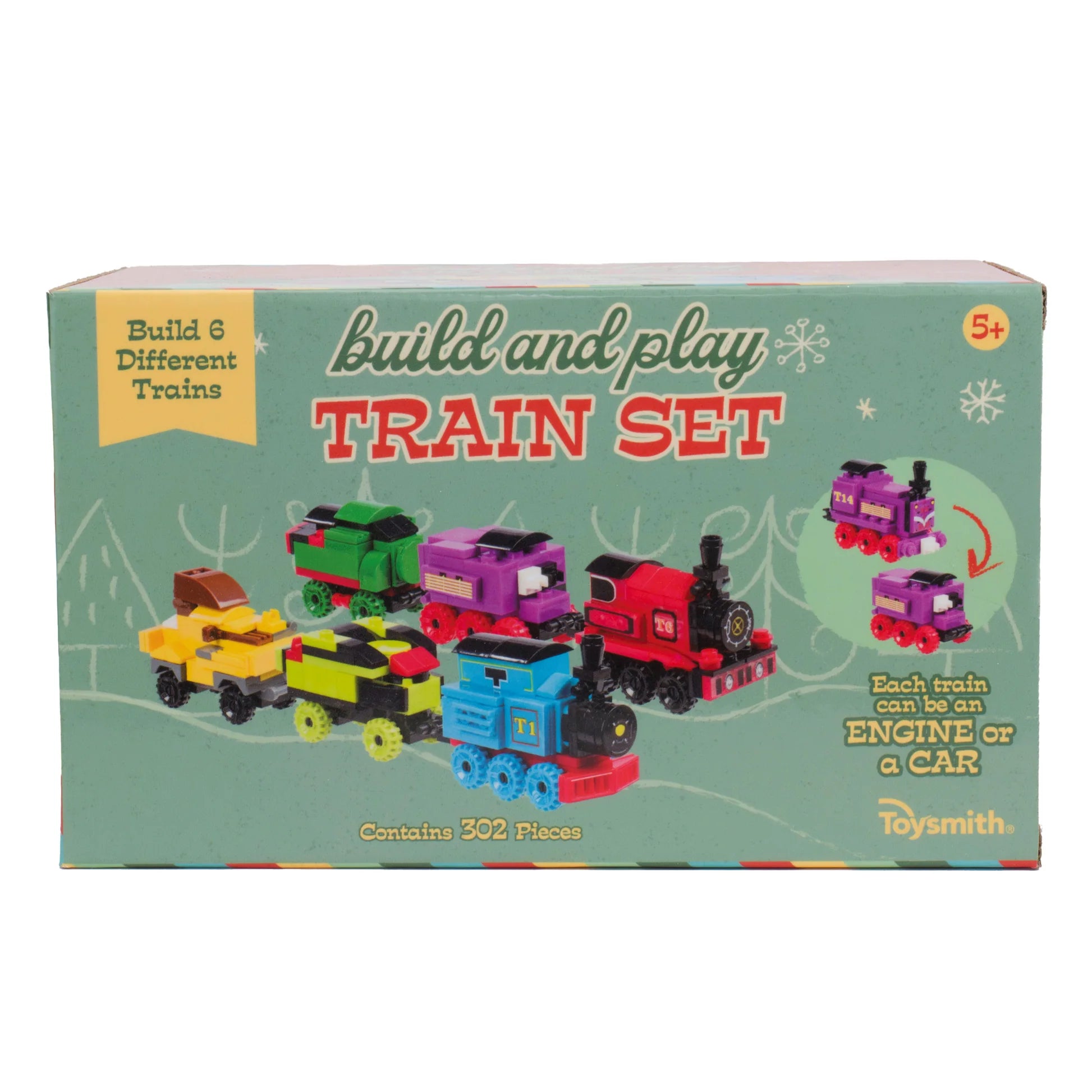 Holiday Building Blocks Train Set