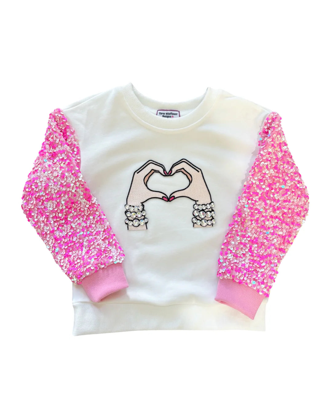 Lover Patched Sequins Crewneck