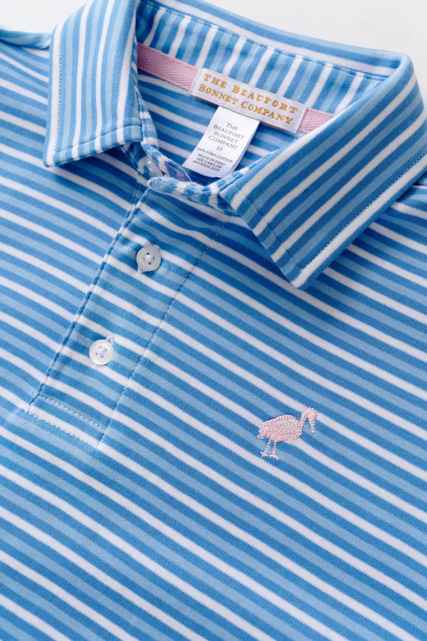Sunrise Blvd. Blue Stripe Prim & Proper Polo & Onesie