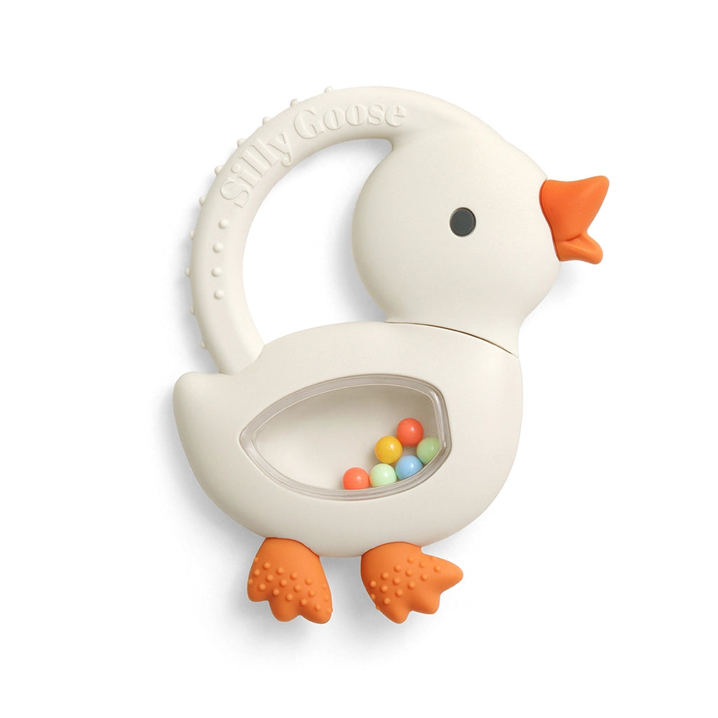 Goose Bitzy Shake™ - Silicone Teether with Rattle