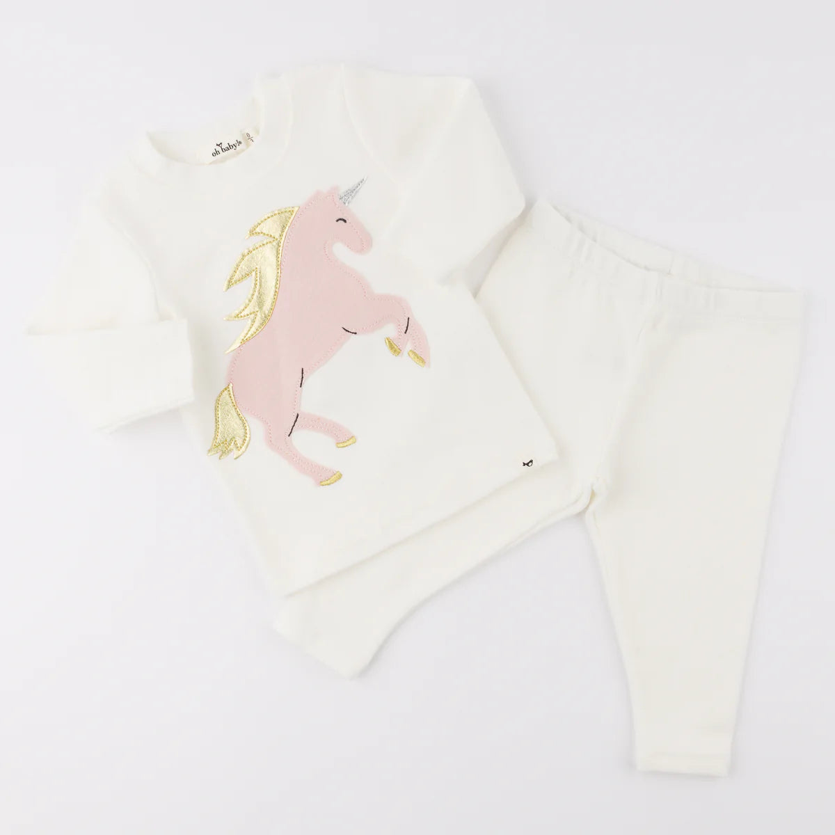 Prancing Unicorn Applique Set