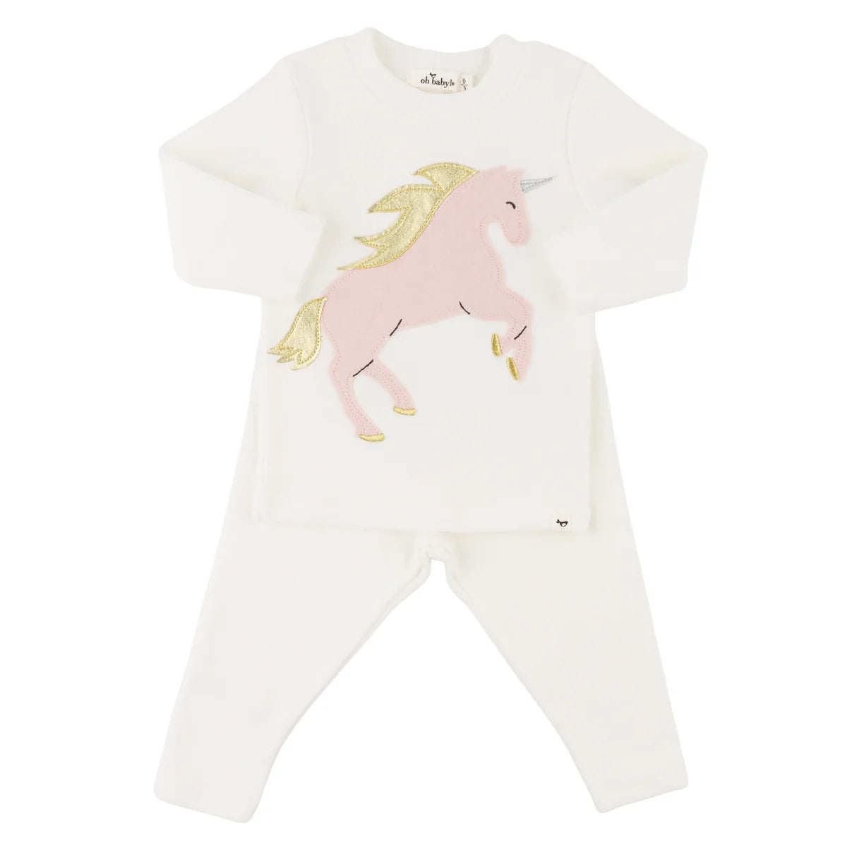 Prancing Unicorn Applique Set